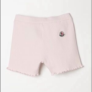 Moncler bay Light Pink Ribbed Shorts